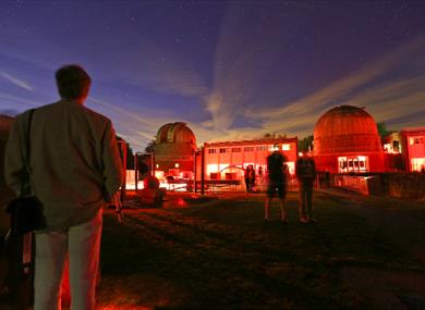 Observatory Science Centre at night