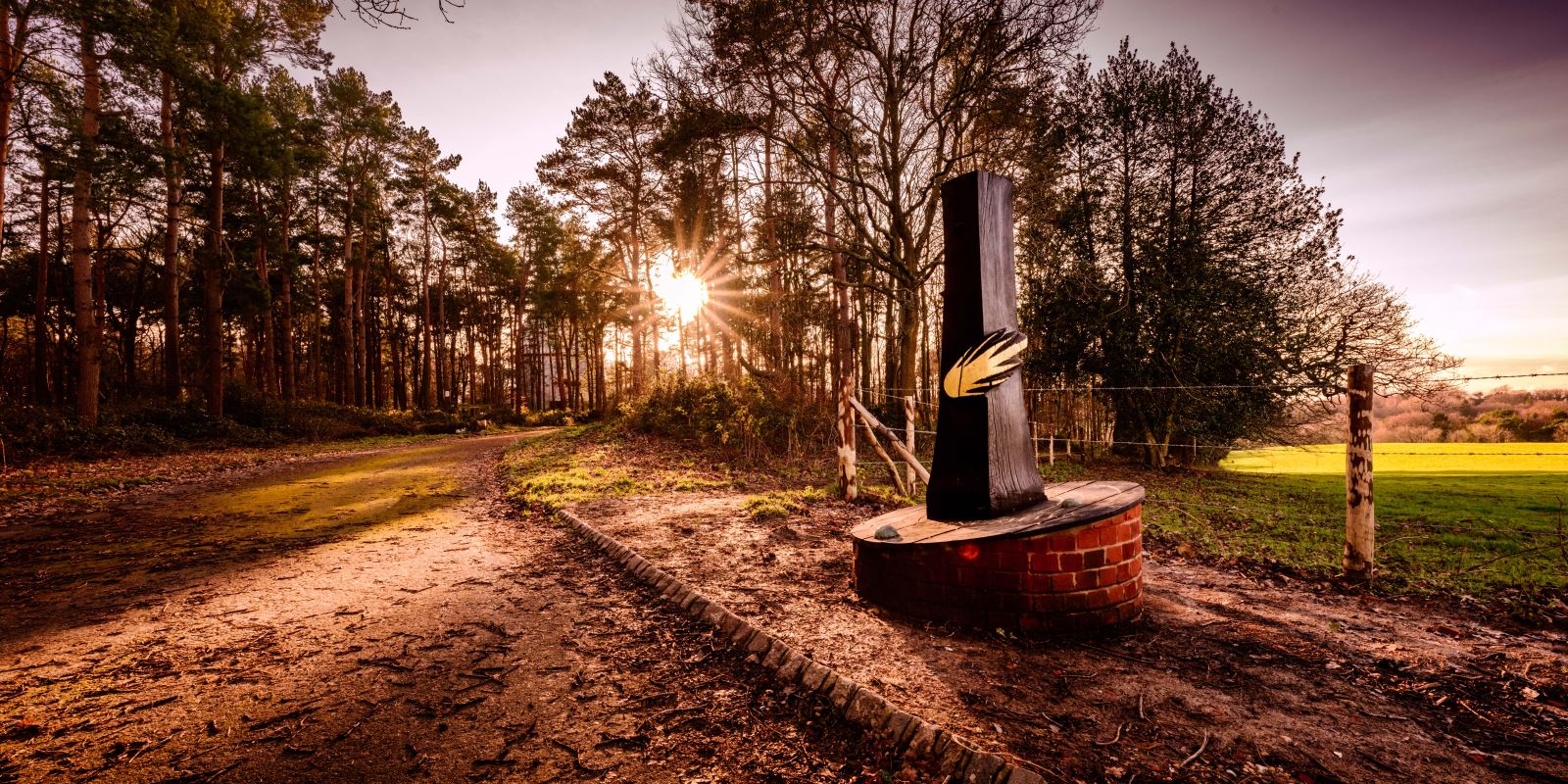 Sculpture at Herstmonceux Castle showing Haley's Comet