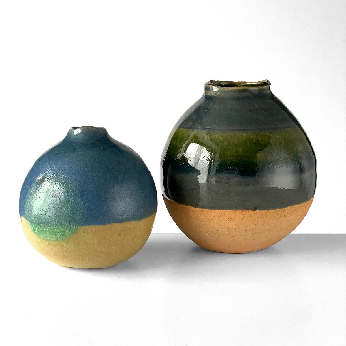 Two ceramics pots from blackShed Gallery