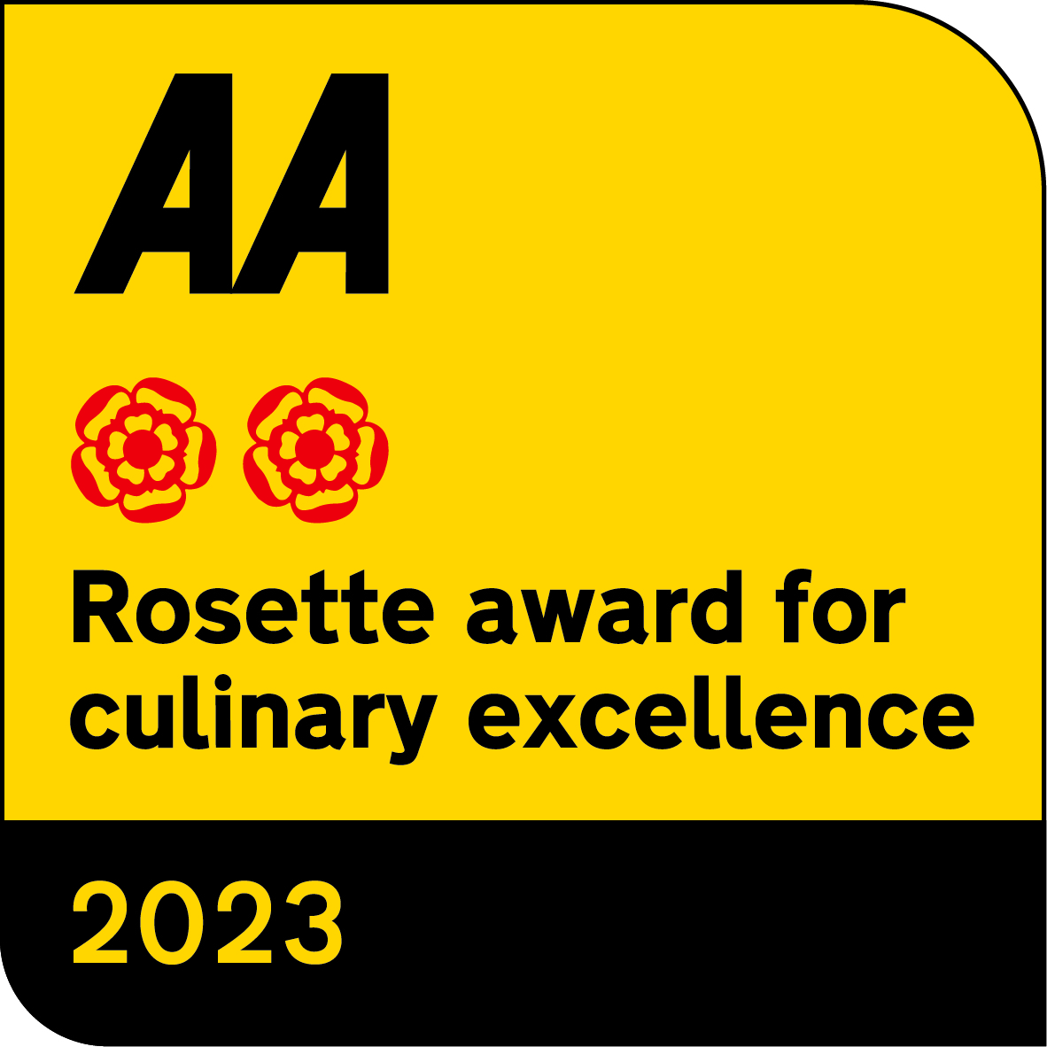 AA 2 Rosette Award For Culinary Excellence